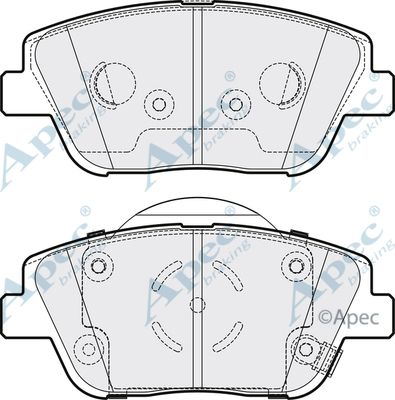 APEC BRAKING Piduriklotsi komplekt,ketaspidur PAD1755